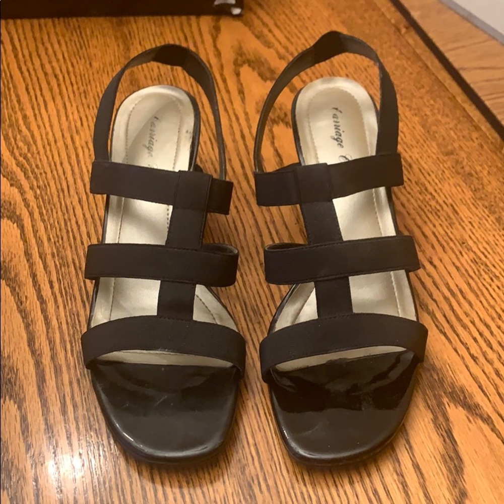 Carriage Court Heeled Sandals